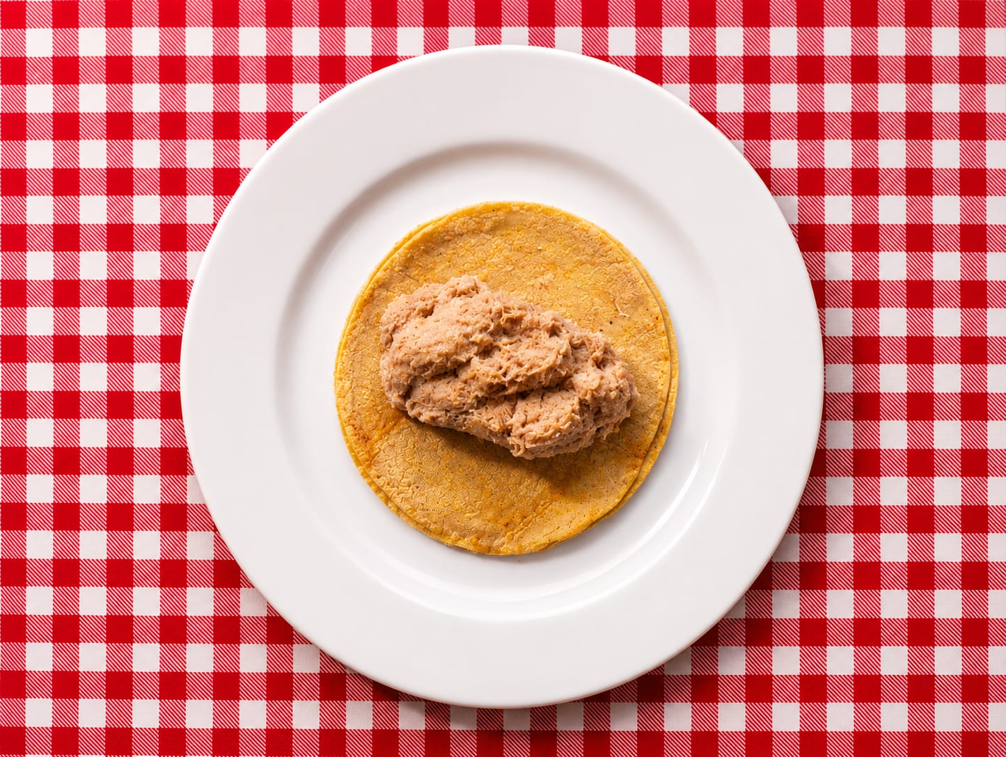 Taco al vapor de frijol